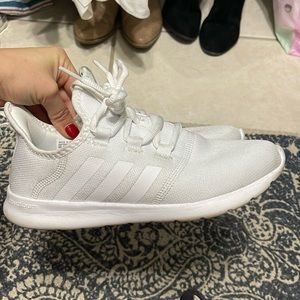 White Adidas Cloud Foam